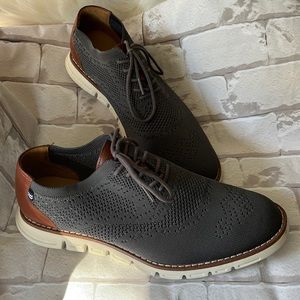 Nautica Charcoal gray and brown leather size 11